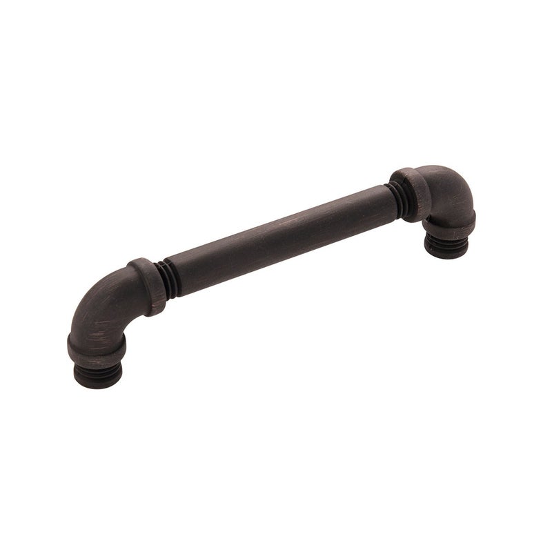 Hickory Hardware 1 Pack Solid Core Kitchen Cabinet Pulls, Luxury Cabinet Handles, Hardware for Doors & Dresser Drawers, 5-1/16 Inch (128mm) Hole Center, Vintage Bronze, Pipeline Collection - Image 1